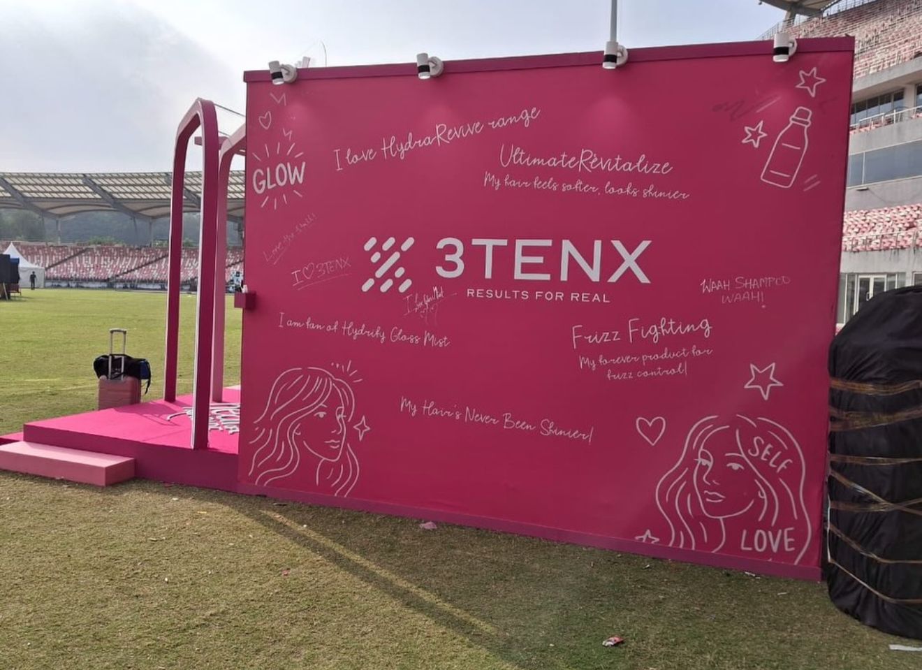 3TENX Social Media Wall — Brand Activation event by Mirai Events in Stadium Grounds, Bangalore