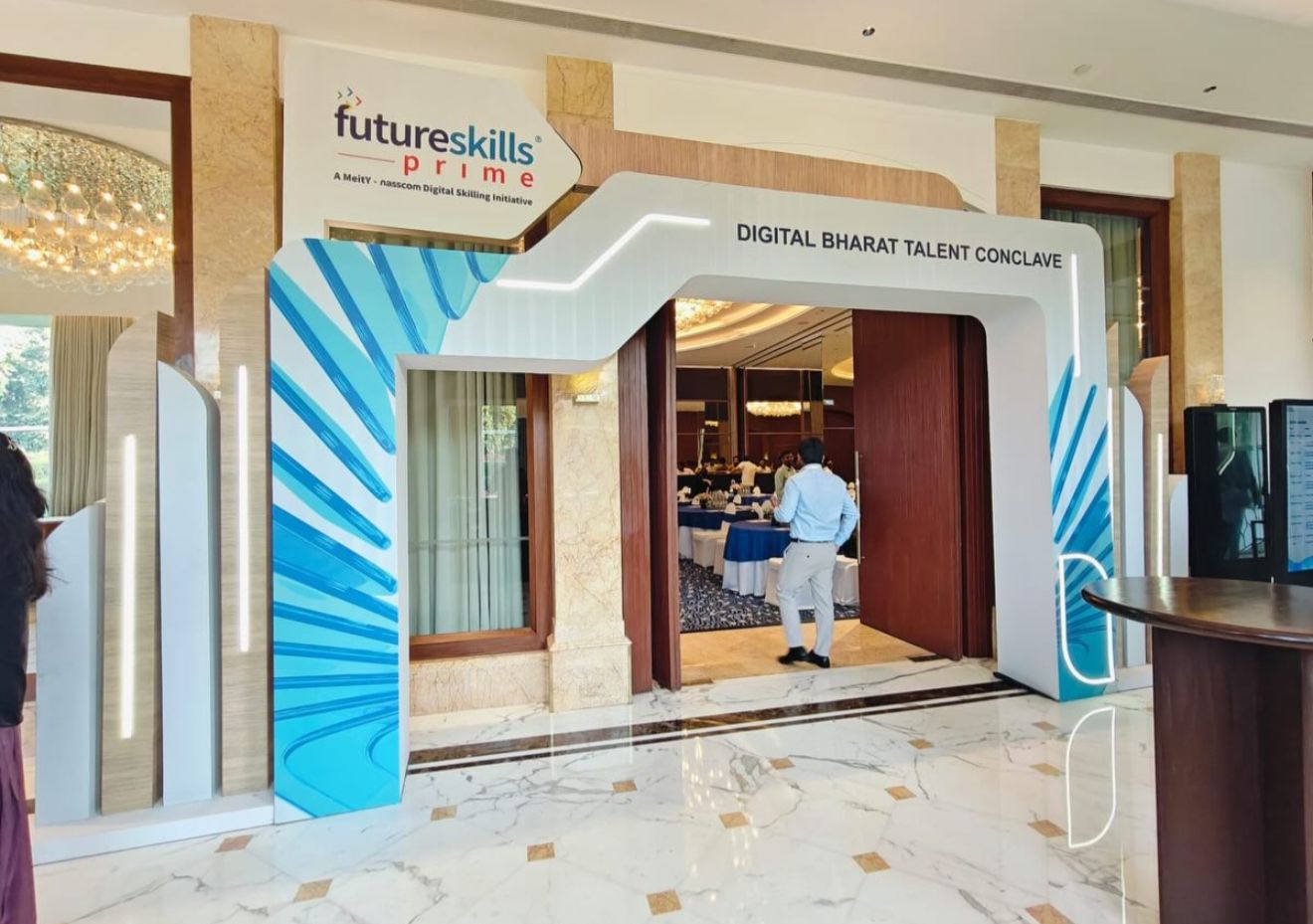 Digital Bharat Branded Entrance — Corporate event by Mirai Events in Five-Star Hotel, Bangalore